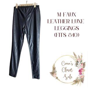 LuLaRoe BLACK Luxe Faux Leather Leggings